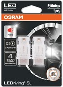 Osram LED Pære Rød P27/7W (2 stk)
